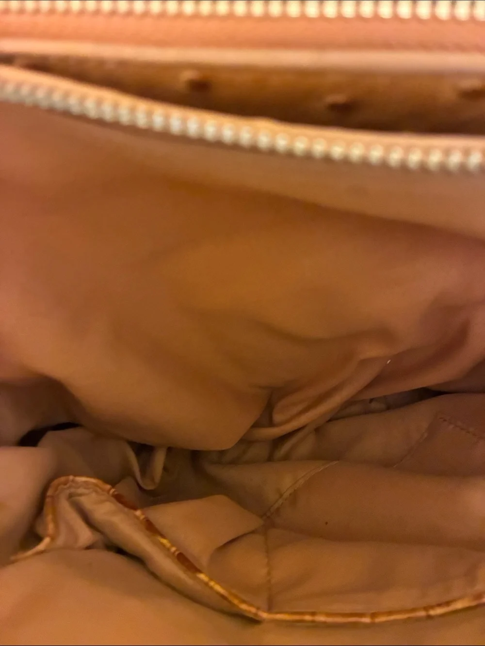 Unbranded Classic Textured Dome Satchel in Cognac Brown-faux ostrich leather